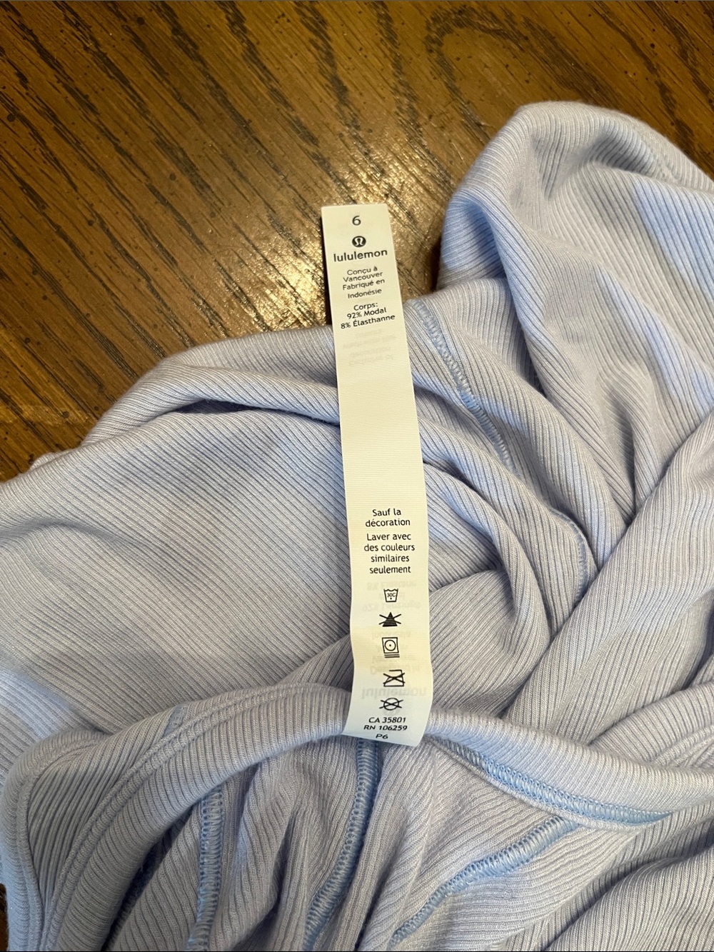 Lululemon Ribbed Modal Racerback Tank Top,‎ size 6 - Picture 13 of 13